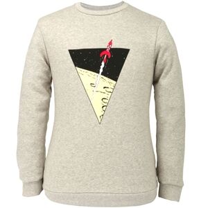 Sweatshirt Tintin "Rocket in triangle" light grey